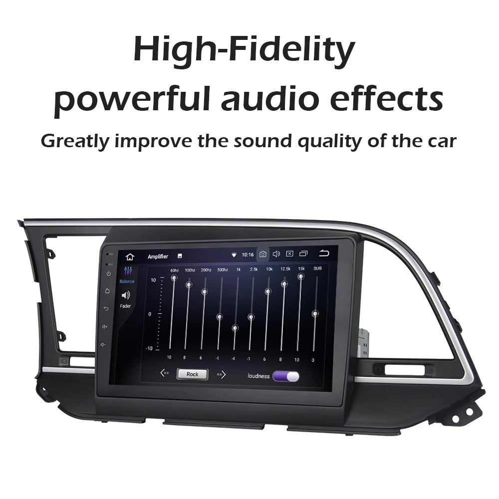 Cheap Android 9.0 Octa Core Car Radio Player for Hyundai Elantra 2016 one din Headunit with 9" IPS Touch Screen 1080P Video Bluetooth 3