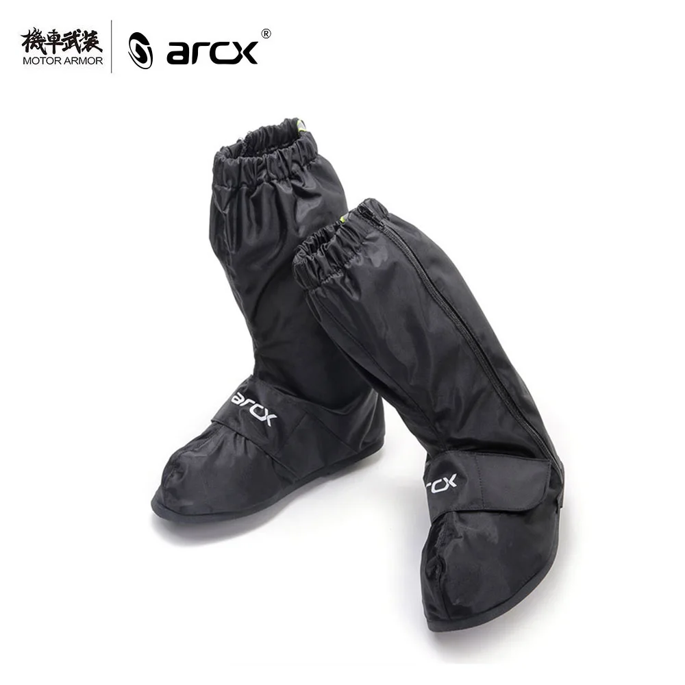 

ARCX Motorcycle Mens Waterproof Rain Shoes Non-slip Black Moto Rain Boots Outdoor Reflective Shoes Cover Rainy Shoes For Men