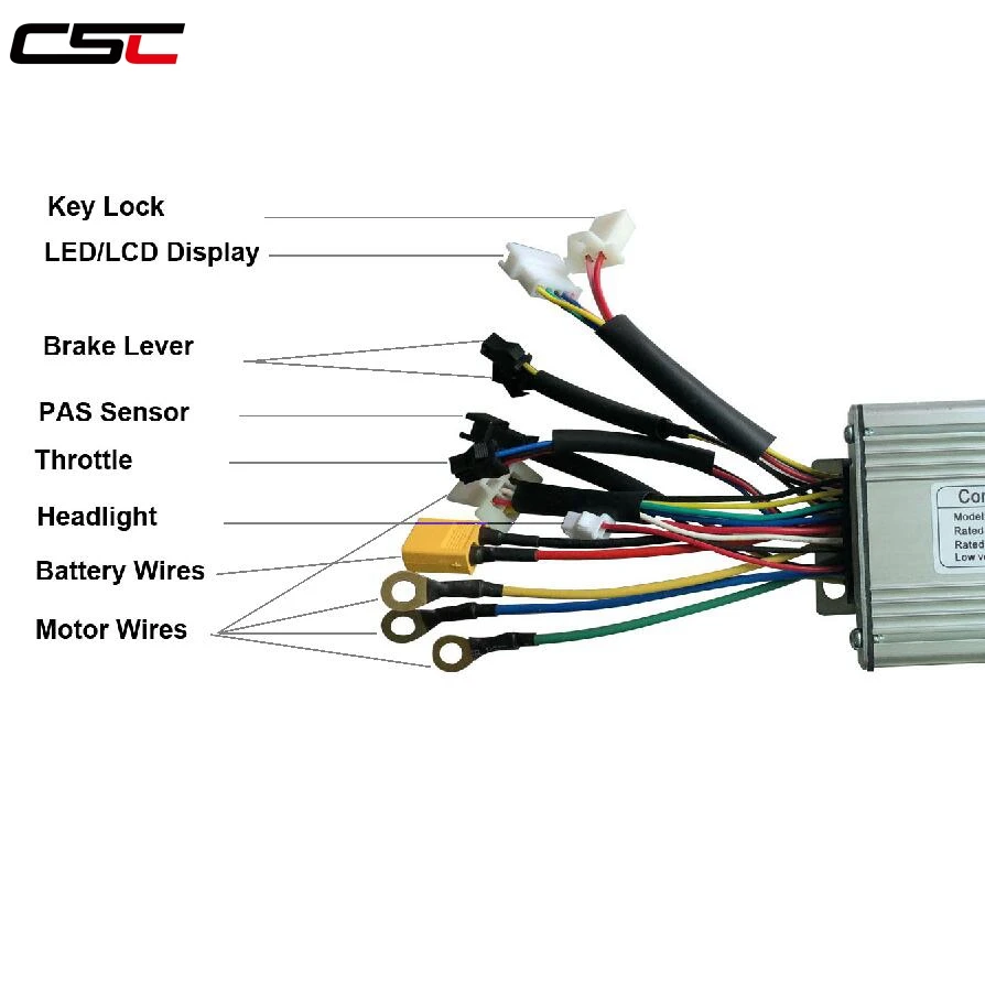 Discount ebike 36V 48V 100-2000W Bluetooth Controller with Key lock function 6 9 12 18 Mosfet Brushless DC for Electric bike KT Display 5