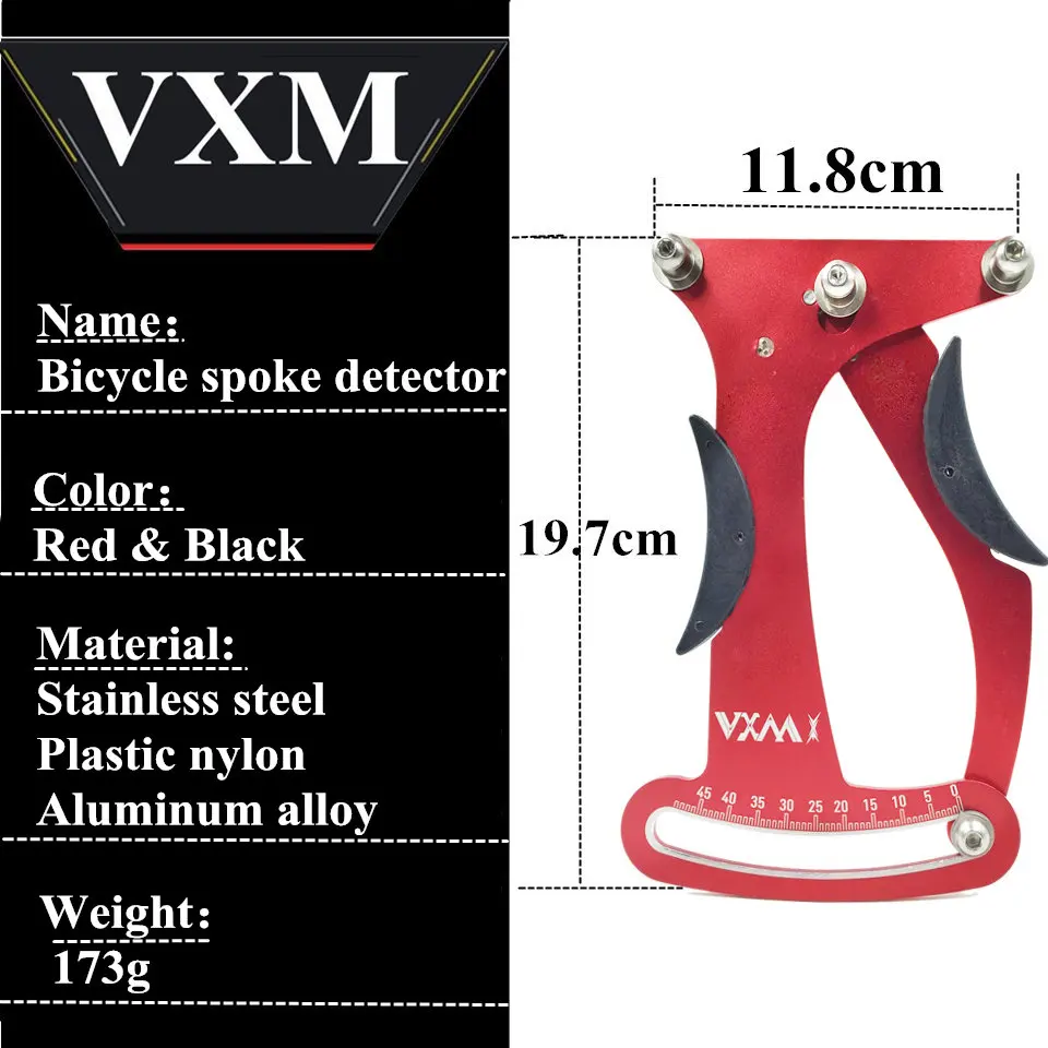 VXM Инструменты для ремонта велосипедов Bke спицевой измеритель напряжения измеряет напряжение спицы для строительства/колеса для ремонта велосипеда