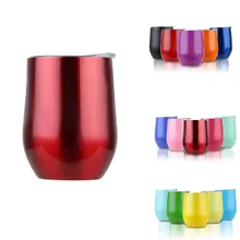 Горячие фужеры без ножки вино чашка с двойными стенками вакуумная изоляция модный напиток чашка винный стакан SA60