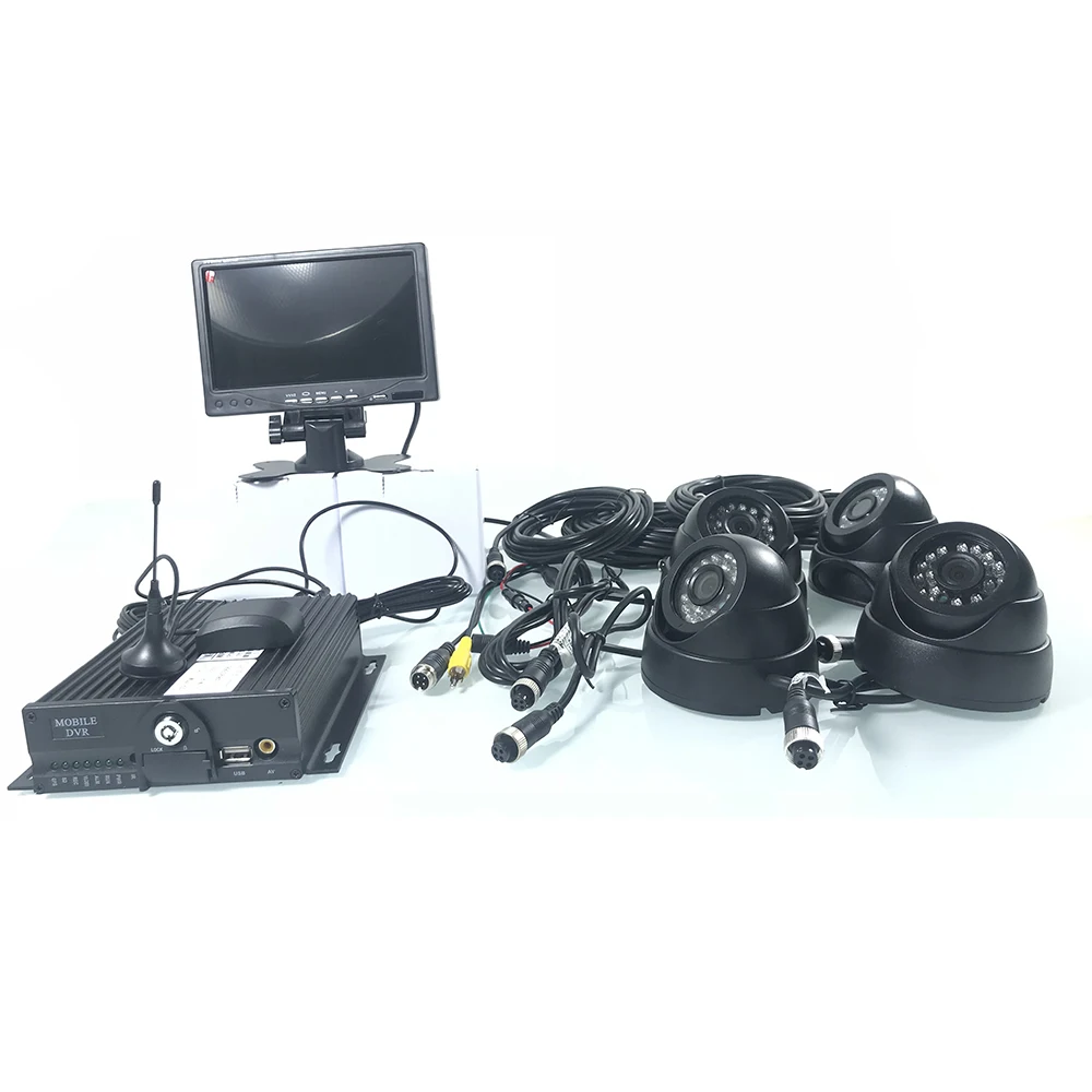  AHD960P/720 P milioni di pixel HD audio e video 4 canali 3G GPS bus kit di monitoraggio carrelli el