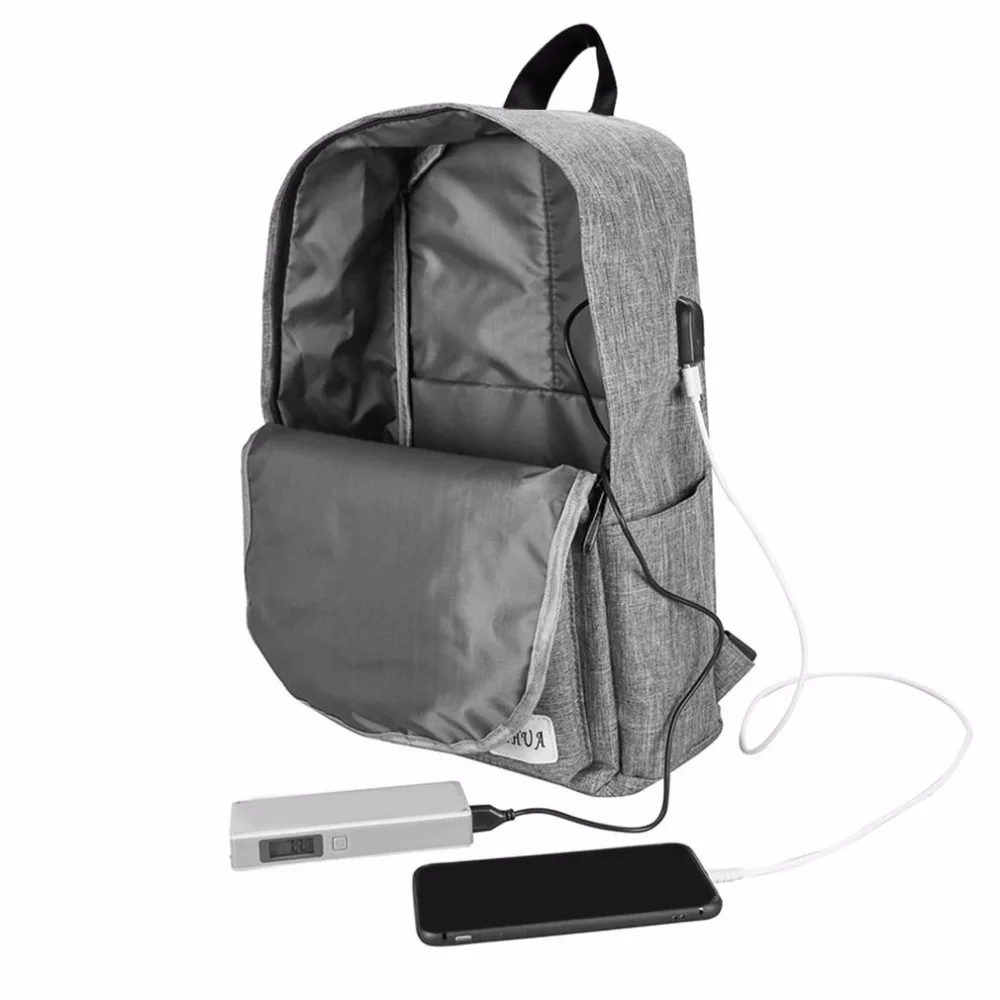 Backpack For Women Male and Female Student Bag Portable Charging Canvas Computer Bag Travel Bag