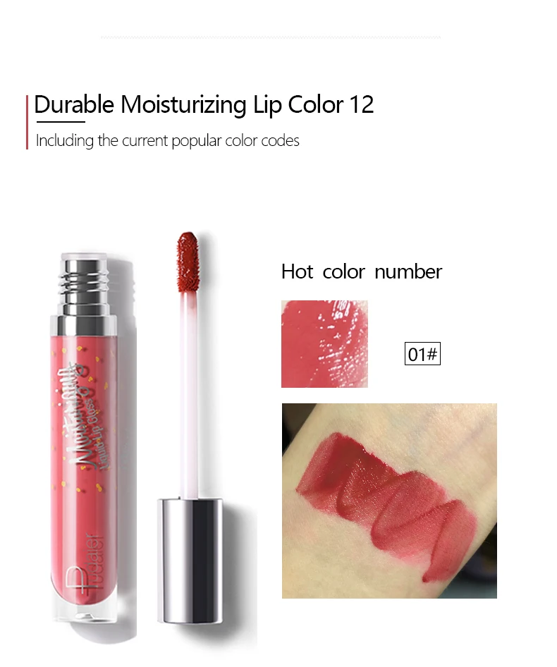 12 Color Liquid Lipstick Matte Makeup Waterproof Red Lip Long Lasting Gloss Mate Black Lip Stick Matte Liquid Lipsticks