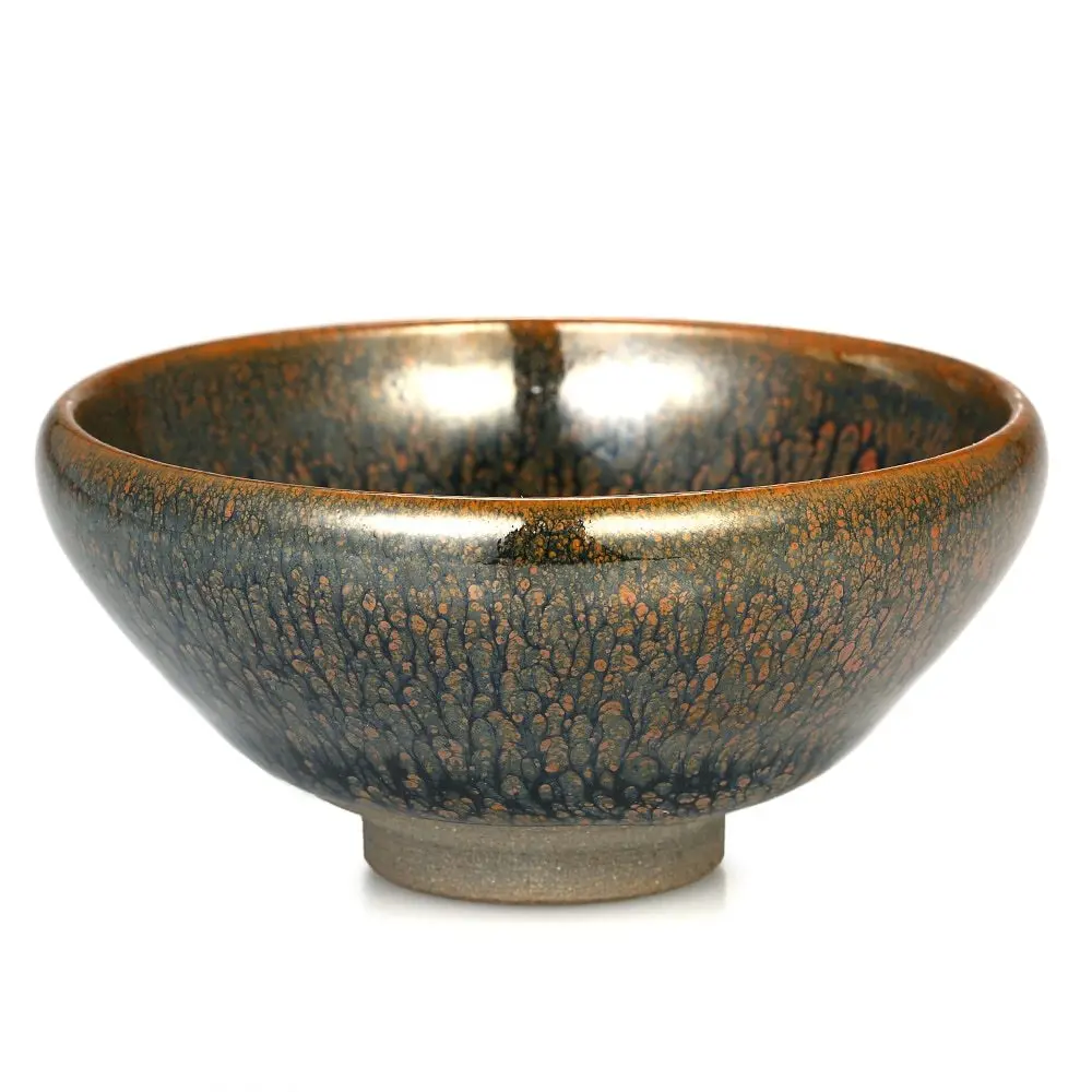 

Feather Mottle Tea Cup Mini Tea Bowl Chinese Kungfu Tea Cup Chinese National Arts and Crafts Vintage Style Glaze Teaware