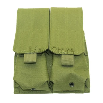 

OD Green Tactical Outdoor Triple Pistol Mag Magazine Pouch Clip Holster Pouch for AR 15 M4