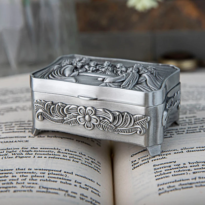 Christian Relics Collection Box Retro Metal Simple European Creative Reception Box Zinc Alloy Gift High-grade Jewelry Box