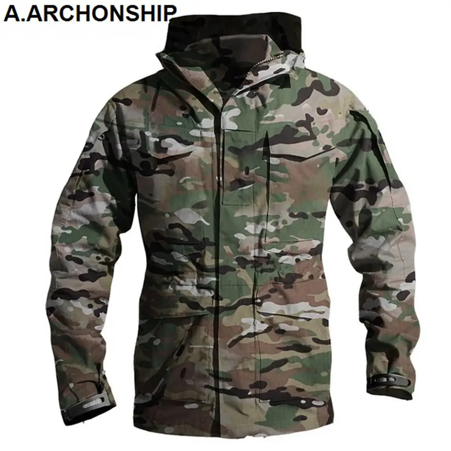 Kaufen M65 UK UNS Armee Kleidung Windjacke Militärischen Bereich Jacken Herren Winter Herbst Wasserdichte Flug Pilot Mantel Hoodie Drei farben