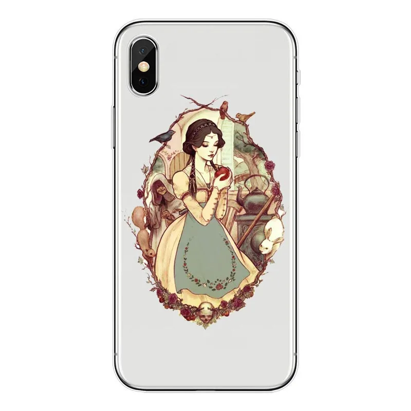 Белоснежка и семь гномов силиконовый чехол ТПУ для iPhone X 8 7 6 6S Plus 5S 5C SE XS