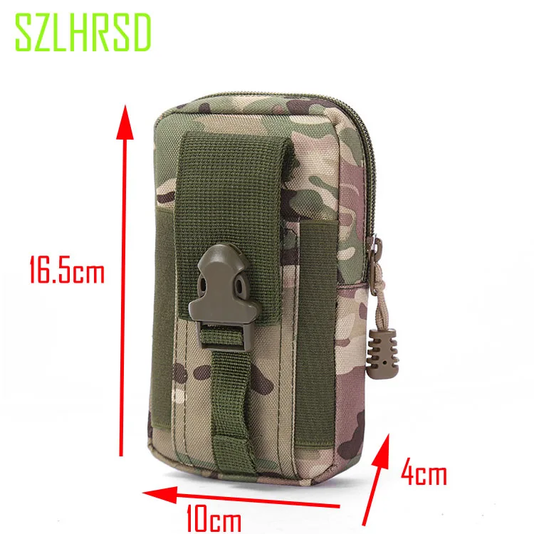 

For Ulefone Armor 5 Outdoor Bag MOLLE Army Camouflage Bag Hook Loop Belt Cover Ulefone Power 3S S1 X Armor 2s Gemini S7 S8 PRO
