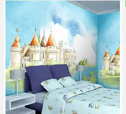 Заказ росписи 3D нетканые обои рисованной иллюстрации детская комната стены Детская картины
