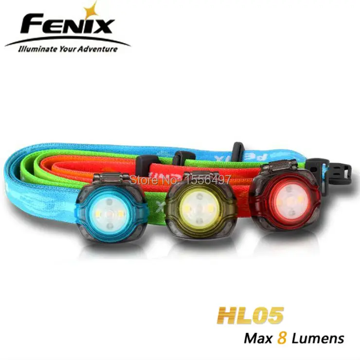 

New 2015 Fenix HL05 Compact Multifunctional LED Wrist Light Portable Mini Headlamp Running with Red and White LEDs