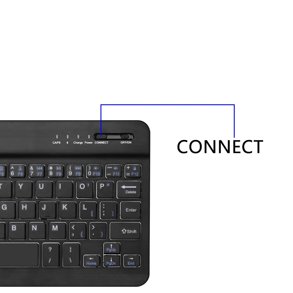 Ультратонкая Беспроводная клавиатура для ноутбука с Bluetooth 7 9 дюйма 59 клавиш