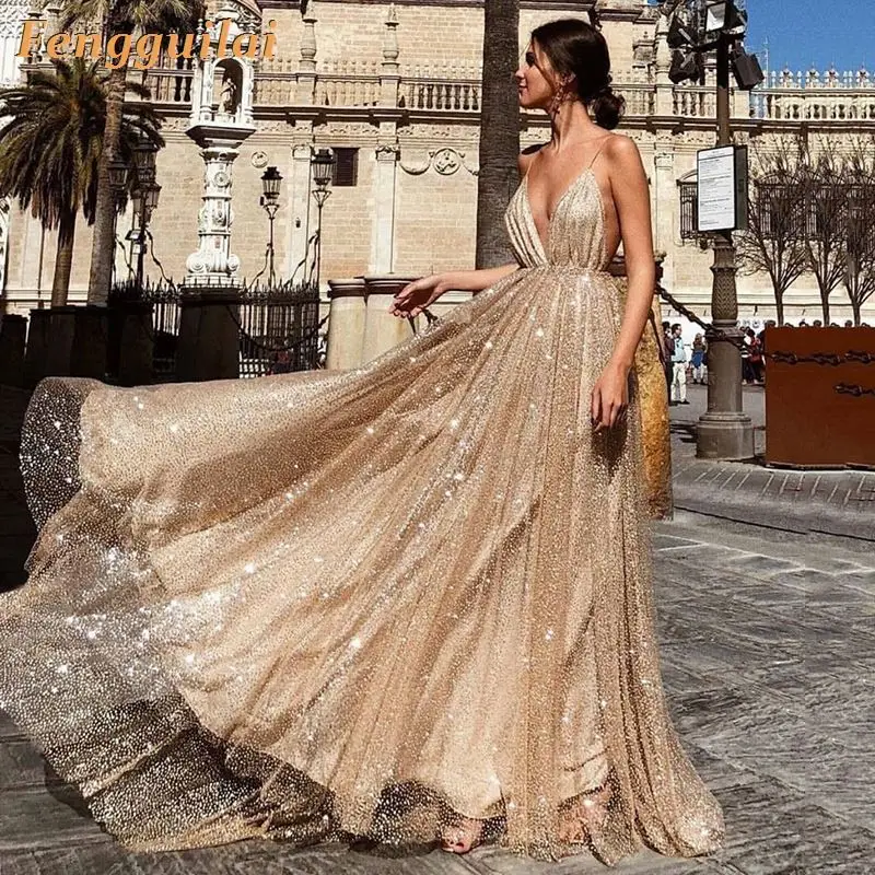 

FENGGUILAI High Quality beige Sleeveless Hollow Out Long INS Dress Evening Party Elegant Dress