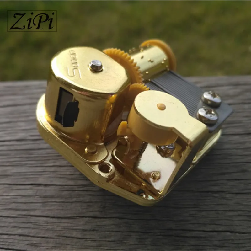 

Zipi Home 25pcs/lot Gold DIY Clockwork Type Movements Parts Hurdy-gurdy Music Box Movement Set 18 Tones Beautiful Melody Gift