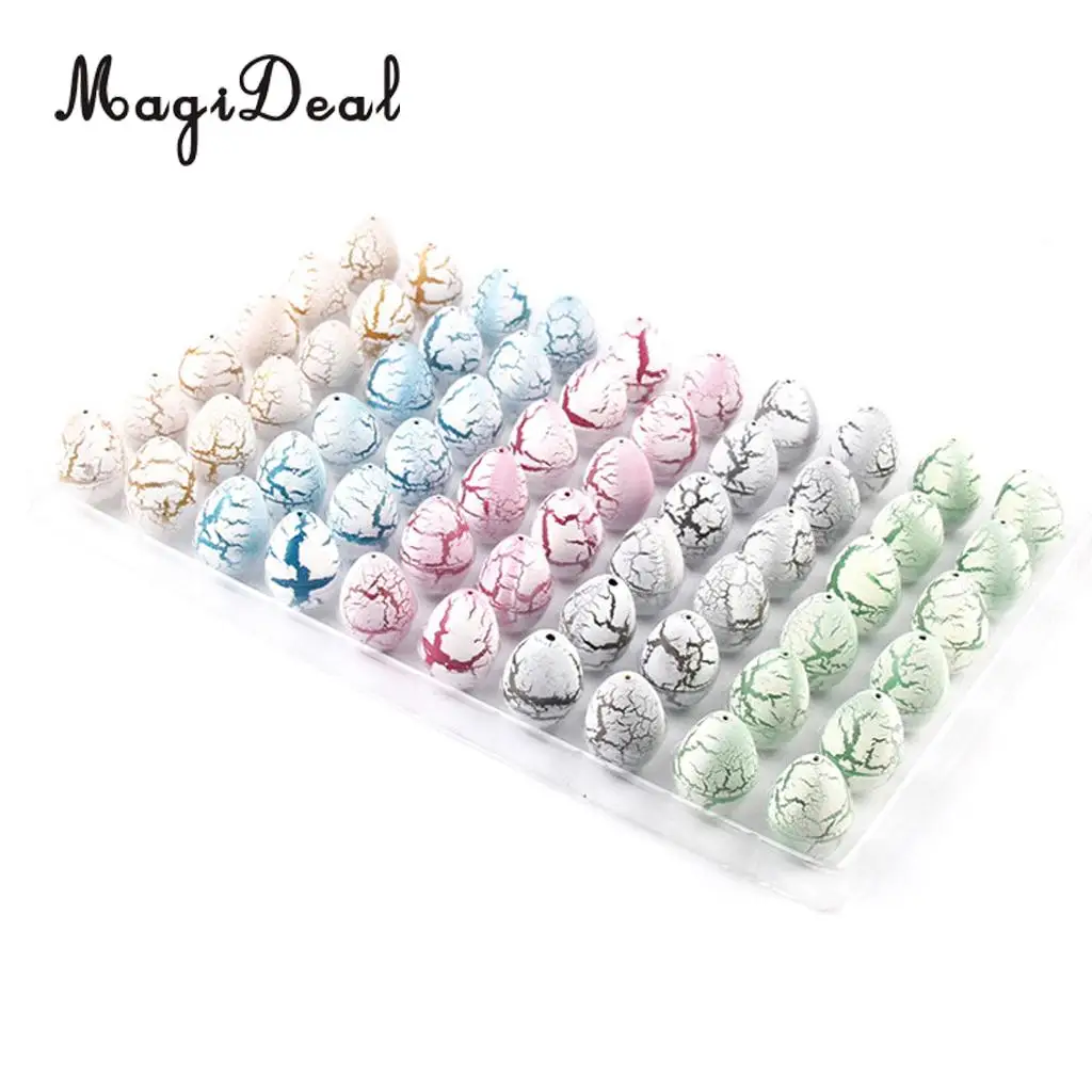 MagiDeal 60Pcs/Lot White Magic Add Water Dinosaur Hatching Dino Growing Eggs for Kids Funny Toy Birthday Xmas Gift 2x3cm