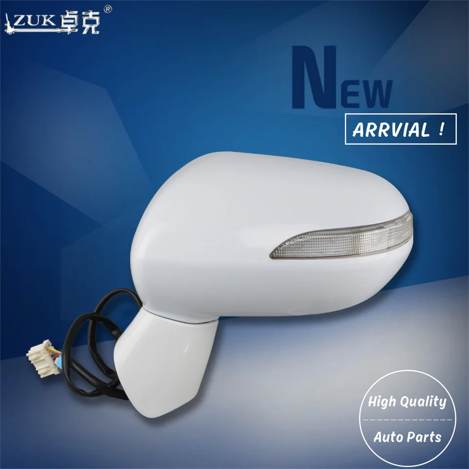 

ZUK Auto Outer Rearview Mirror Assy For HONDA FIT JAZZ GD1 GD3 2005-2008 CITY GD6 GD8 2007 2008 5-PINS With Turn Signal Light