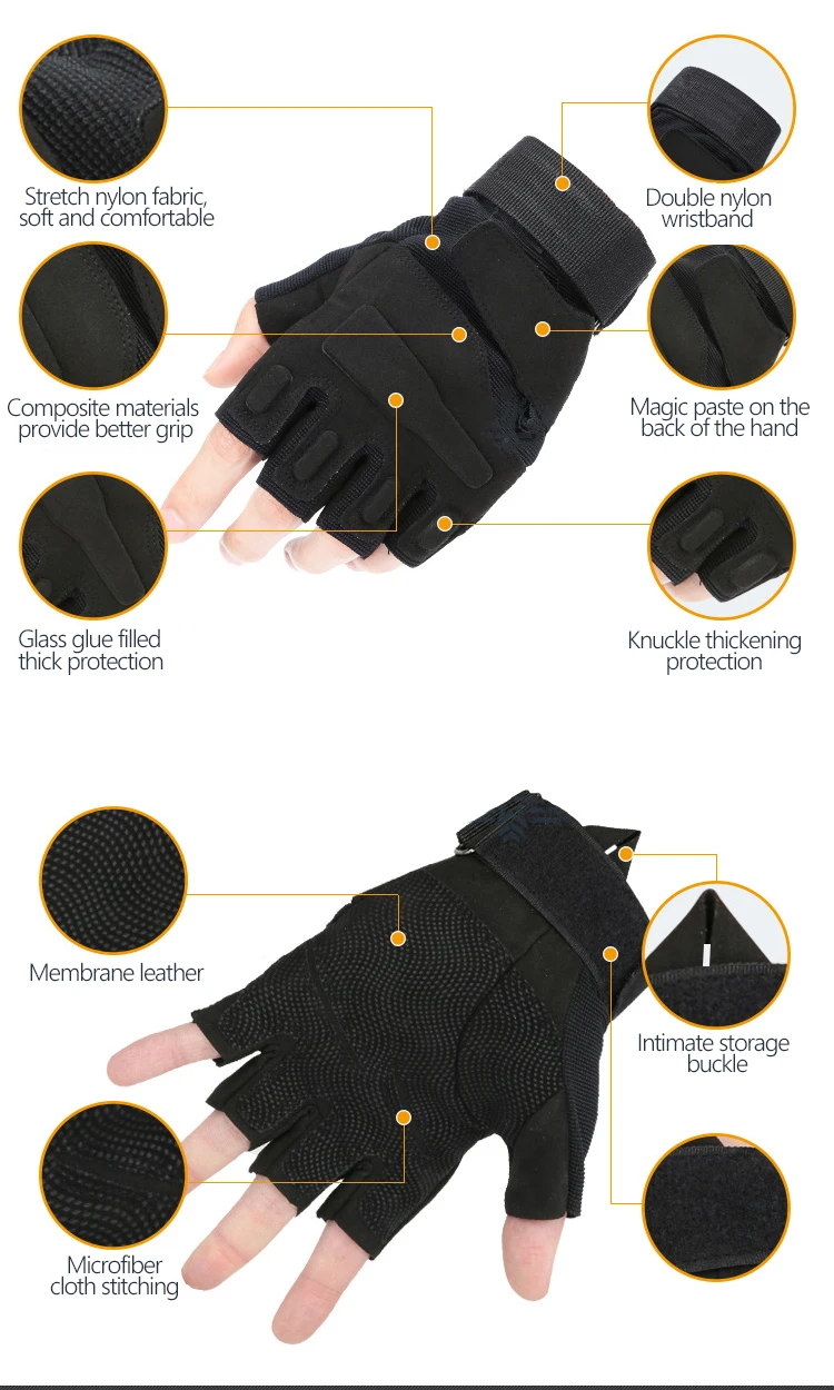 Спецназ боевые армейские веерные перчатки с полупальцами уличные Нескользящие Тактические перчатки мужские тактические перчатки в Военном Стиле