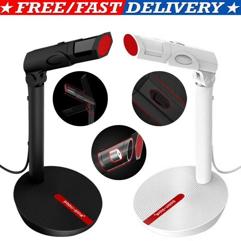 

USB/3.5mm Microphone Audio Recording Mic Studio Gaming PC Computer Laptop Phone