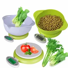 Практичный, принимает массу весом до 5 кг/1g ЖК-дисплей Дисплей цифровой Еда кухонные весы электронные диета весы, весы инструмент