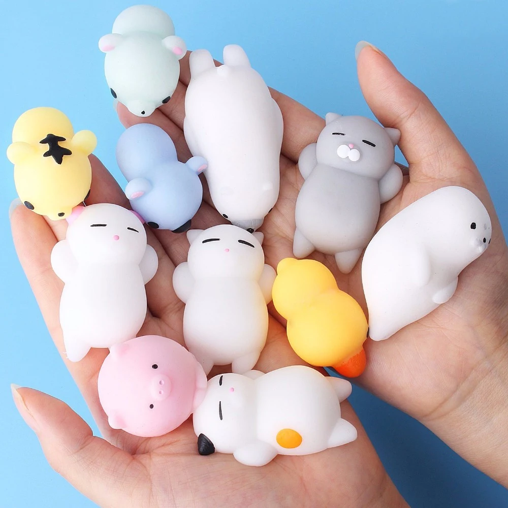 

Saleaman Mini Change Color Squishy Cat Antistress Ball Squeeze Mochi Rising Abreact Soft Sticky Stress Relief Toys For Children