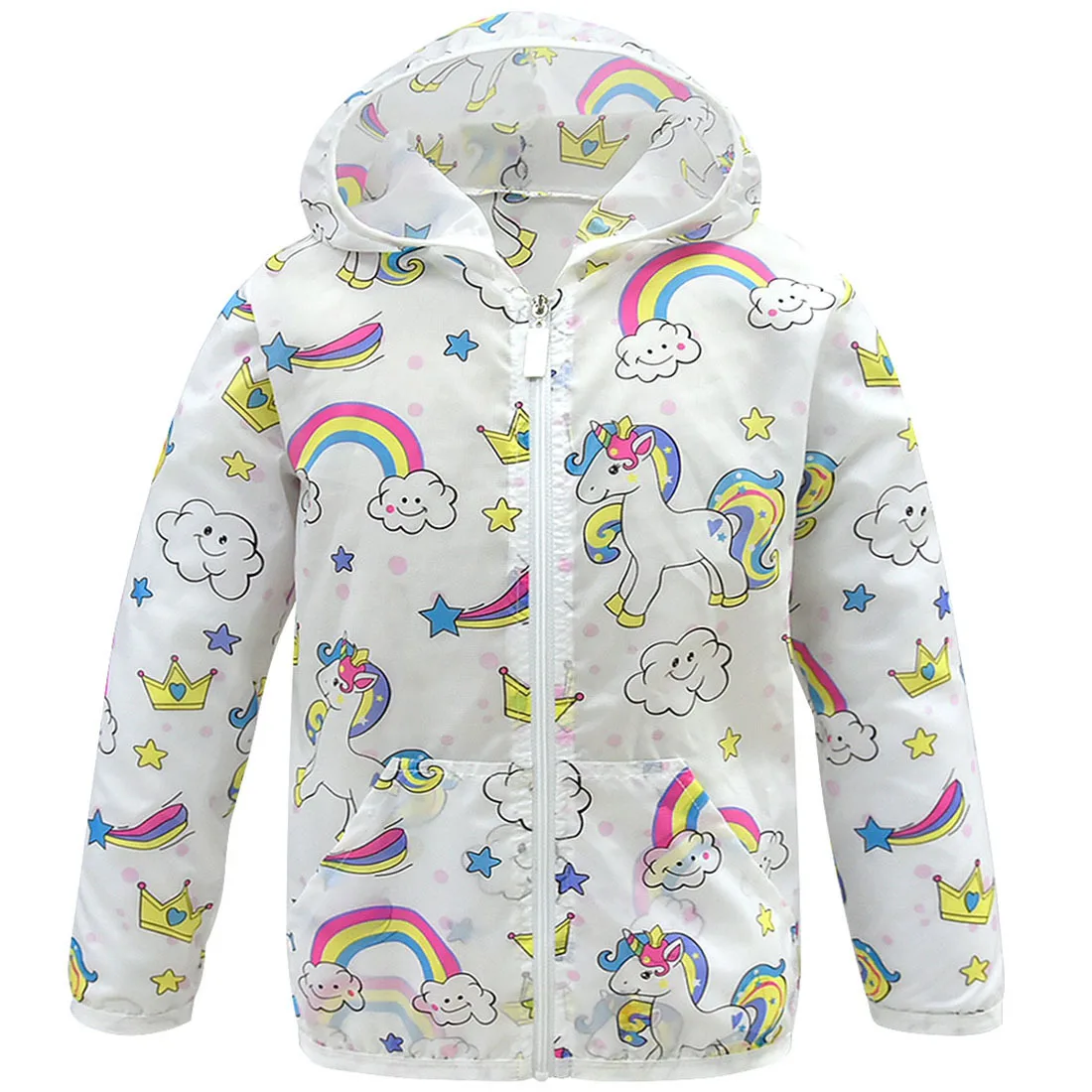 

Summer Spring Baby Boys Girls Clothing Hoodies dolls unicorn Cartoon Sun Protection Clothes Children Casual Beach Jackets Coats