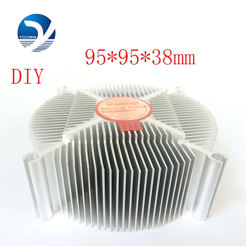 

Professional Electronic Heatsink 95*95*38mm Aluminium Heat Sink Radiator For LED Light Cooler Processor Cool Accessory YL-0010