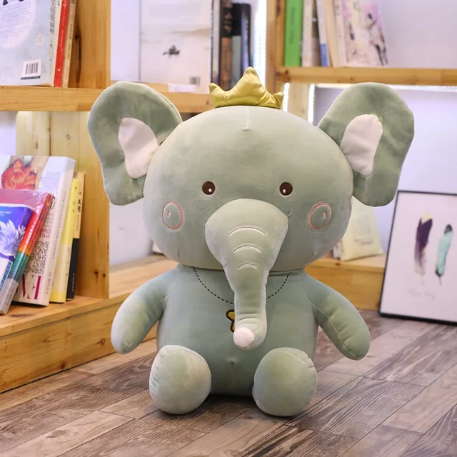 45/55/65CM Cartoon Movie Dumbo Figure Plush Doll Toys Dumbo Cosplay Big Ear Crown Elephant Plush Pillow Children's Gift Toy
