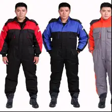 S-3XL, мужские зимние рабочие хлопковые цельные комбинезоны, хлопковая куртка с подкладкой, многоцелевой, для холодного хранения, рыбалки, холодной защиты, комбинезон