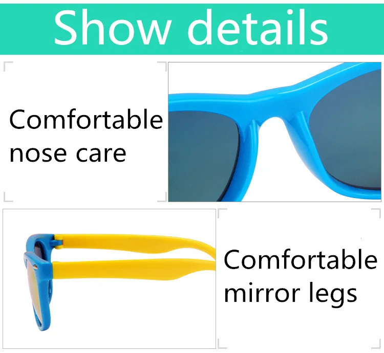 ASUOP2017silicone children sunglasses men and women children sunglasses boy girl safe shade baby glasses square UV400 sunglasses (15)