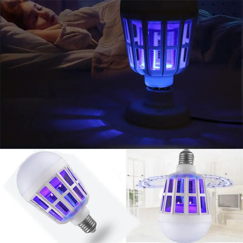 

New LED Anti-Mosquito Bulb 15W 1000LM 6500K Electronic Insect Fly Lure Kill Bulb Repeller killer Fly Bug Insect Night Housefly
