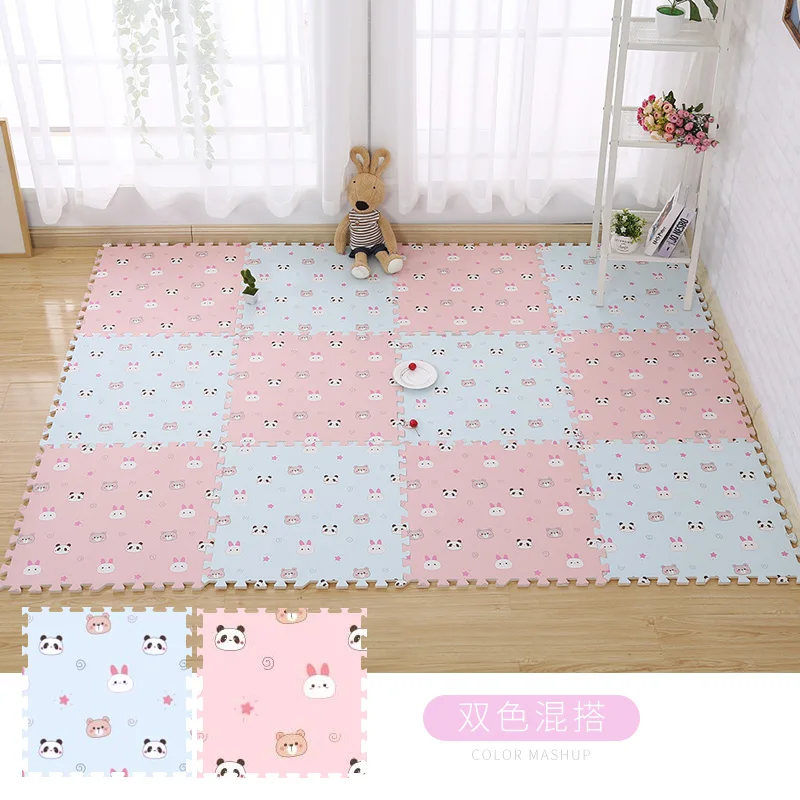 

Panda Bear rabbit kids rug baby play mat tapete infantil floor mats Puzzle toy gifts