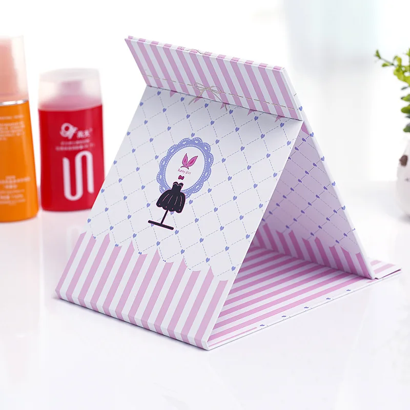 Y02 Desktop desktop mirror cartoon folding mirror vanity mirror