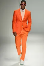Orange Casual Tailor Made Suit
