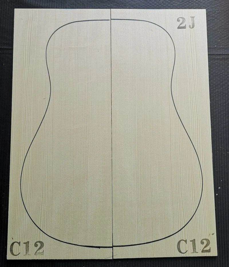 2# класс Picea Abies Alps ель гитара из твердой древесины топ 41 дюймов DIY деревянная гитарная панель ручной работы материал для изготовления гитар 4,5*215*5 - Цвет: GERSP-2JC12