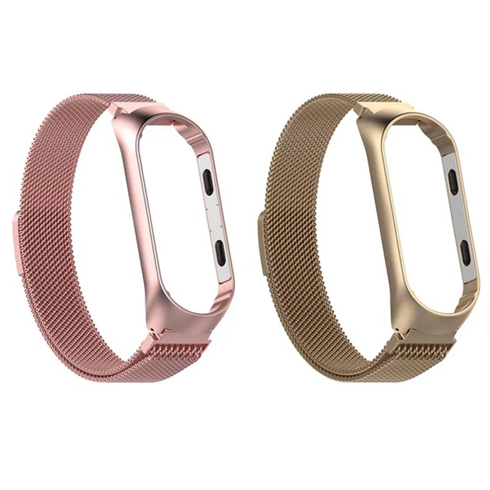 Ремешок Миланская петля для Xiaomi Band 3 браслет из нержавеющей стали часов Xiao Mi