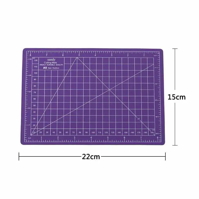 VODOOL A5 коврики для резки размер стойких ПВХ Материал самовосстановления 15x22 см прижимная подушка для обрезки для офиса и школы резка синий