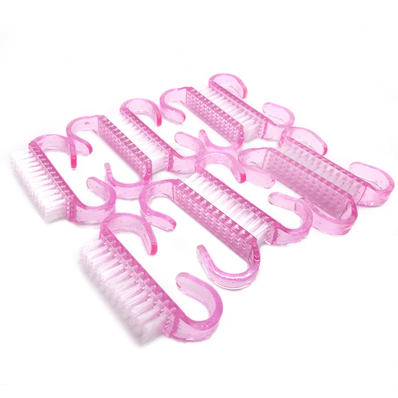 10pcs/lot Nail Brush Art Tools Pink Dust Powder Clean Professional Acrylic Nail Brushes Manicure Pedicure Nails Accessories Tool 4
