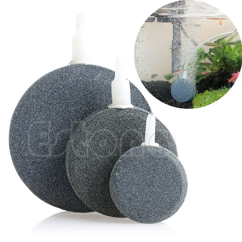 

4/6/8cm Aquarium Fish Tank Pond Pump Air Bubble Disk Stone Aerator Oxygen Hydroponic Oxygen Plate Diffuser