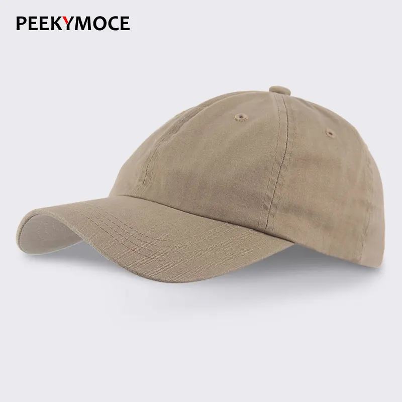Khaki Peekymoce, Весенняя мужская хлопковая бейсболка, Повседневная Хип-хоп бейсболка для взрослых, мужские и женские бейсболки, s Регулируемая модная шапка - Цвет: Khaki
