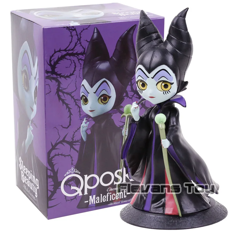 Banpresto Q Posket персонажи Maleficent ПВХ фигурка Коллекционная модель игрушки - Цвет: black box