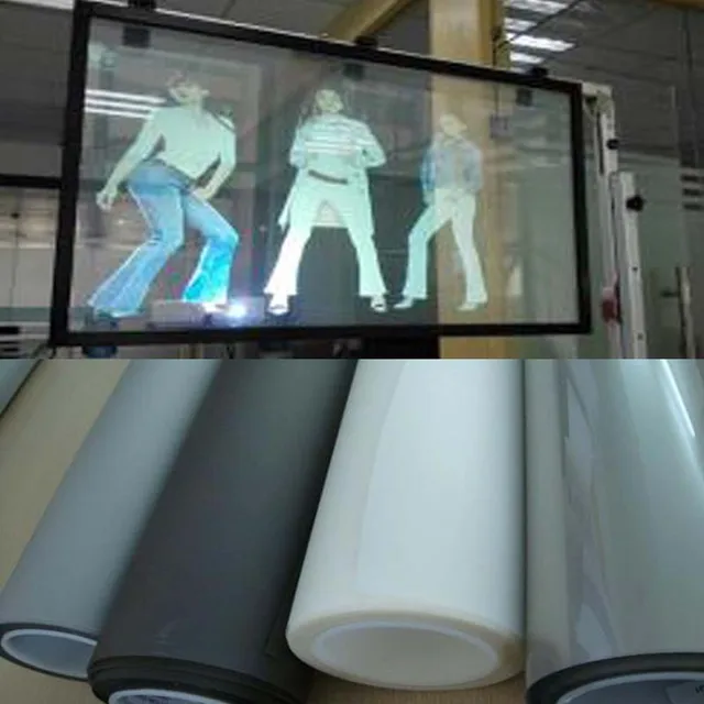 1.52x2M Top Grade Advertising Holographic Rear Adhesive Film Projection