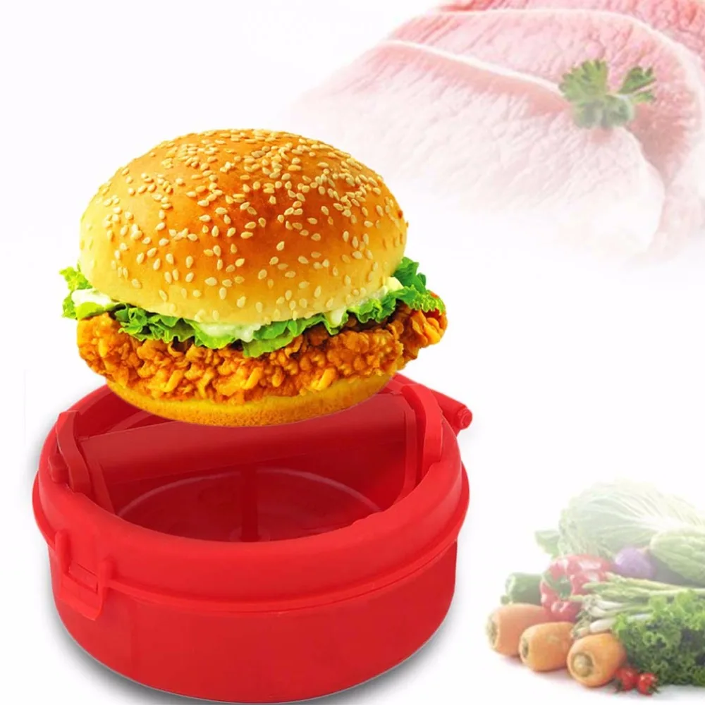 Plastic Stuffed Burger Press Hamburger Grill BBQ Patty Maker Mold Mould