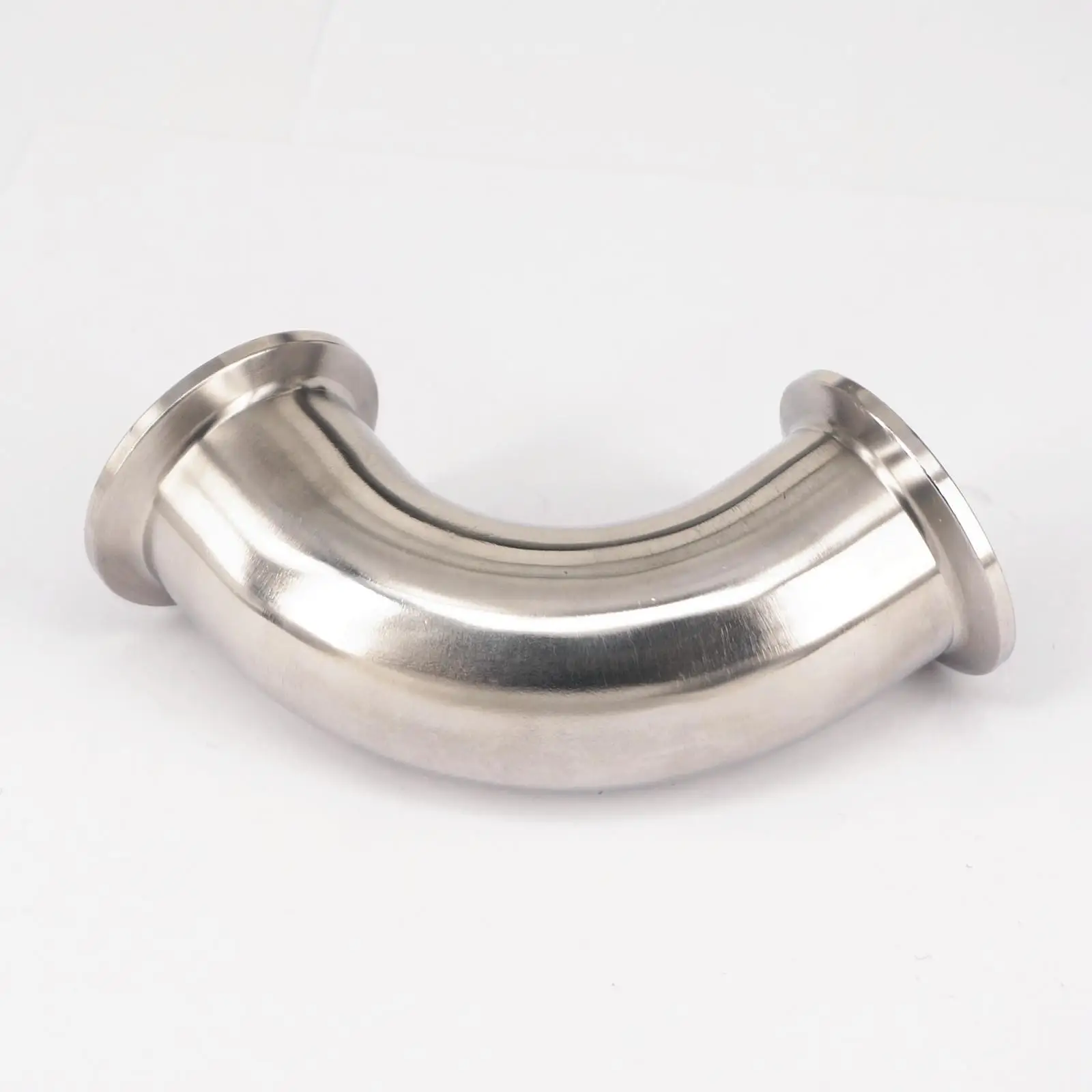 38mm O/D 304 Stainless Steel Sanitary Ferrule 90 Degree Elbow Pipe