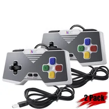 2pck USB контроллер Классический игровой джойстик контроллер для SNES игровой коврик для Windows PC MAC компьютерный джойстик