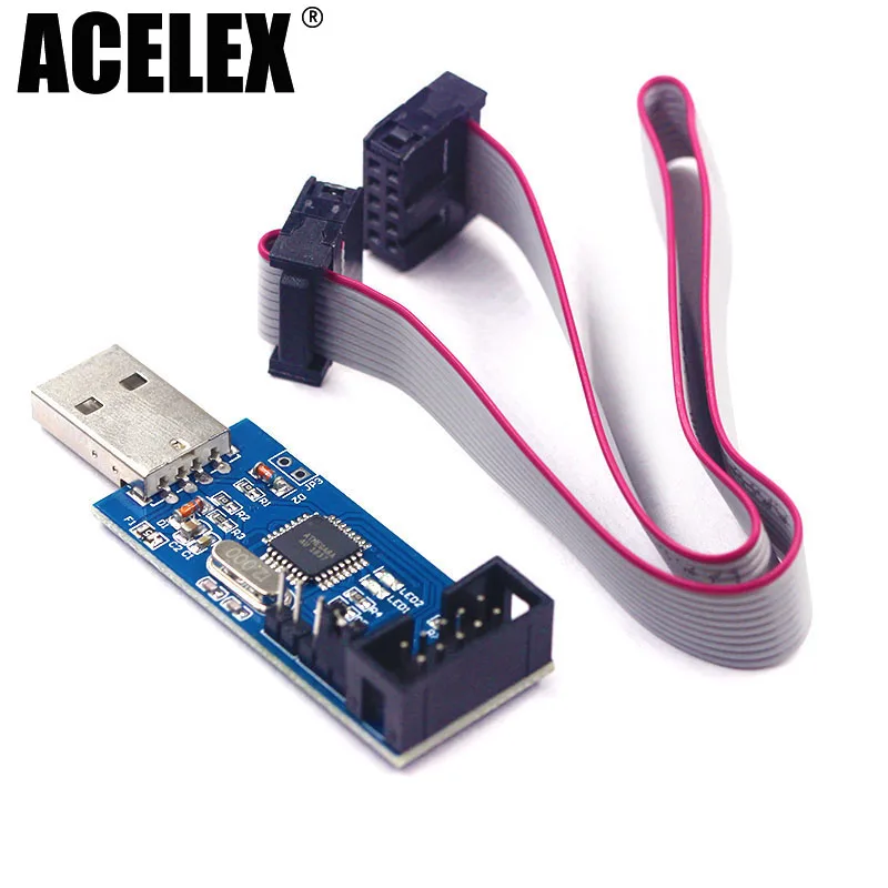 

1pcs New USBASP USBISP AVR Programmer USB ISP USB ASP ATMEGA8 ATMEGA128 Support Win7 64K