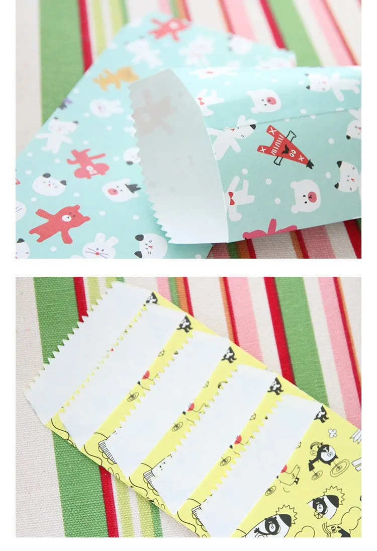5 шт./пакет новый милый мультфильм Kawaii бумага красочные точка Звездный конверт для подарочной карты Детские корейские канцелярские товары
