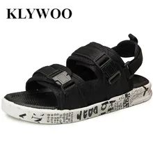 KLYWOO мужские вьетнамки; брендовые летние сандалии из натуральной кожи; мужская повседневная обувь; пляжная обувь; мужские сандалии без задника