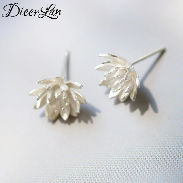 

925 Sterling Silver multi-layer Flower Earrings For Women Girls Gift Hot Sale Fashion sterling-silver-jewelry