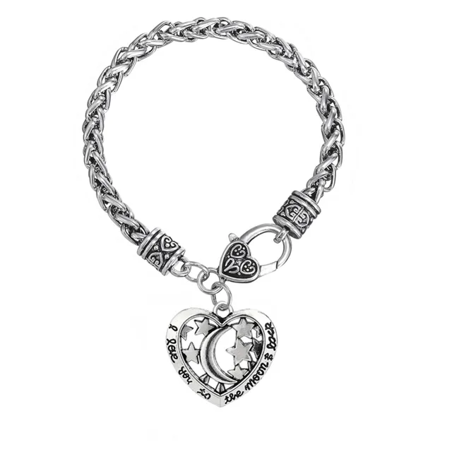 Dawapara I Love You To The Moon And Back Metal Dawapara I Love You To The Moon And Back Metal Las Bracelets Men